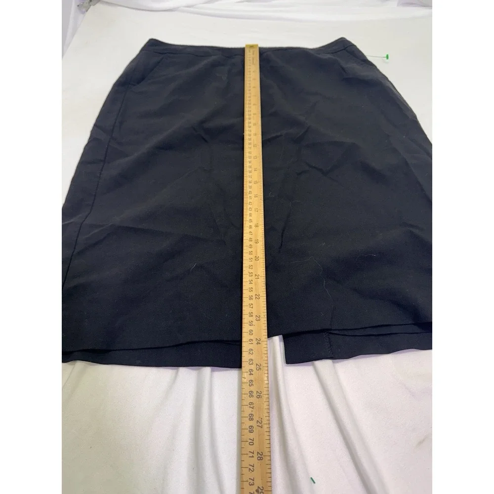 Banana Republic Black Midi Pencil Skirt Stretch Career Women's‎ 10 Stretch Pride